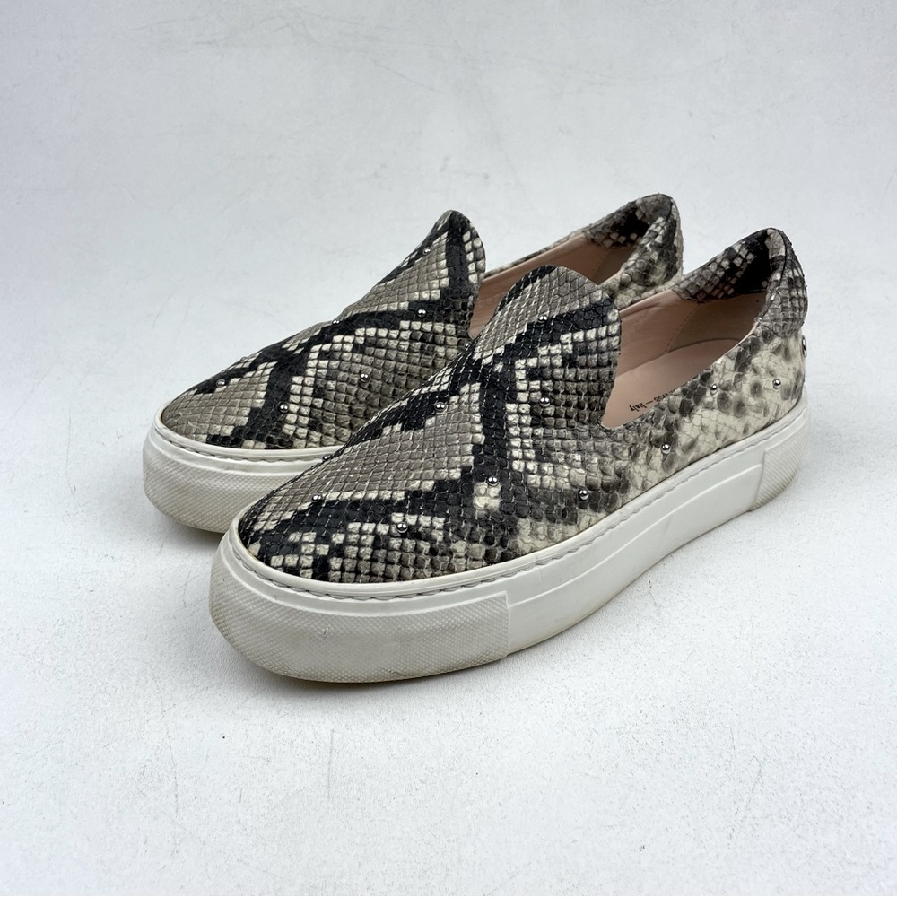 AGL Attilio Giustio Leombruni Snake Print Slip On Sneaker